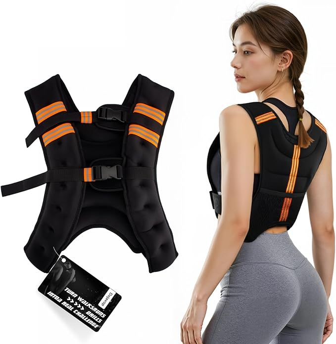 Weighted Vest Woman and Men Workout Equipment Weight Loss Fitness Ankle Weights Sets Calisthenics Running Free Adjustable for Walking Exercise Wrist Rucking Gym Accessories