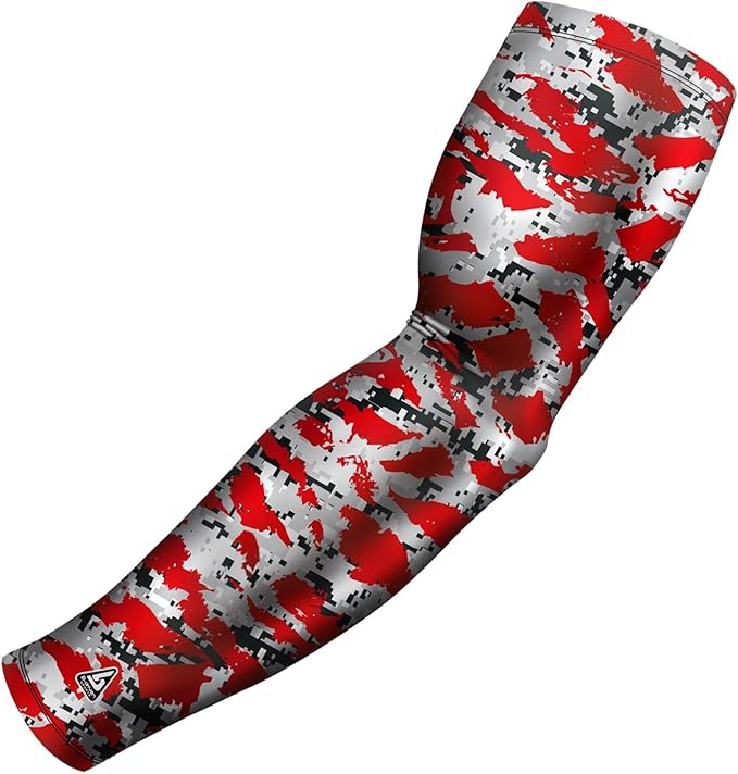 B-Driven Sports Pro Fit Compression Arm Sleeve - Arm Sleeve for Men Women & Youth - Basketball, Baseball, Football - Single