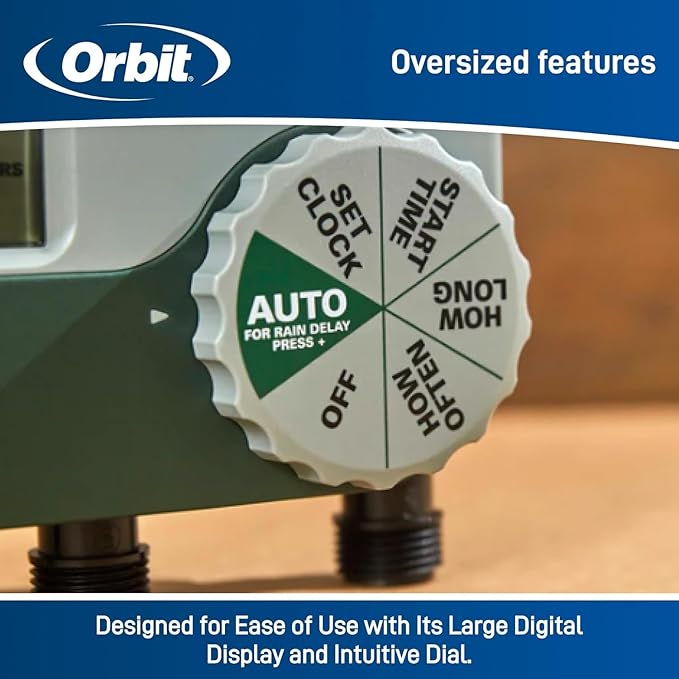 2-Pack Orbit 56082 3-Outlet Programmable Digital Hose Watering Timer