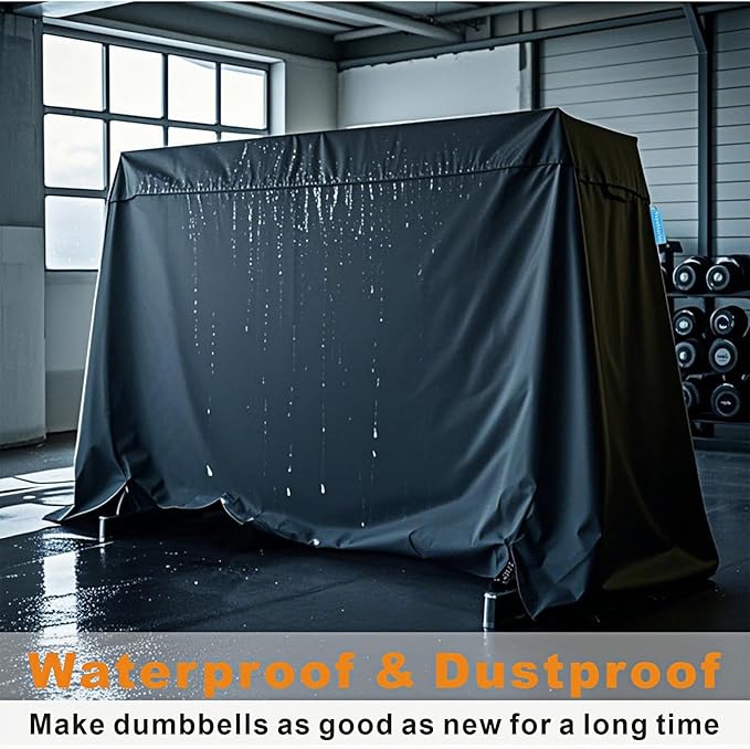 Dumbbell Rack Dust Cover, A-Frame Dumbbell Rack - Waterproof and Dustproof for Home Gym Dumbbell Set Brackets