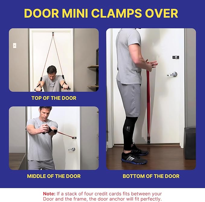Anchor Gym Door Anchor for Exercise Bands - Resistance Door Anchor for Body Weight Straps, Resistance Band Door Anchor for Strength Training, Yoga, Home Gym, Physical Therapy