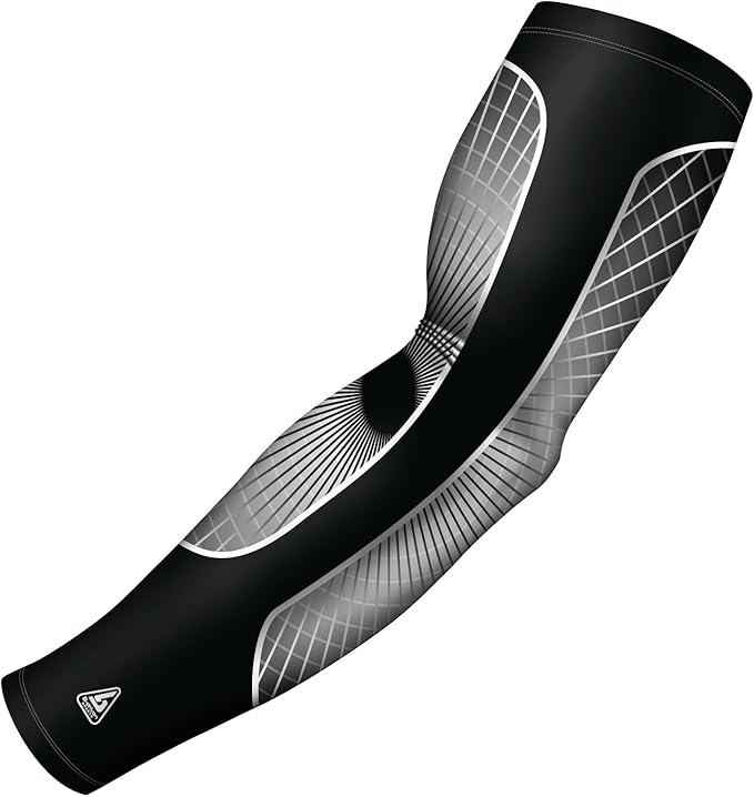 B-Driven Sports Sleeve Pro-Fit - Compression Arm Sleeve for Men & Women - Basketball & Volleyball Arm Sleeve - Single
