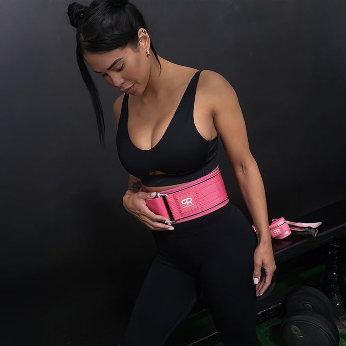 PR Personal Record Quick-Lock Weightlifting Belt – Ergonomic Fit, Durable and Lightweight Construction, Secure Fit and Performance, Power Weight Olympic Lifting, Men and Women