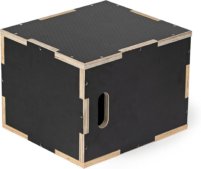 Titan Fitness Wooden Youth Wooden Plyometric Box, 12in 14in 16in, Pro-Duty Wooden Plyo Box, Step-Up Box Squat, Home Garage Gym Training