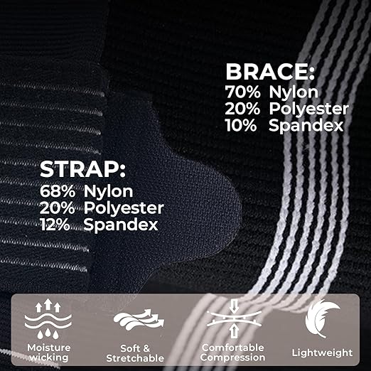 NeoTech Care Adjustable Ankle Support Brace (Black, Size L, 1 Unit)