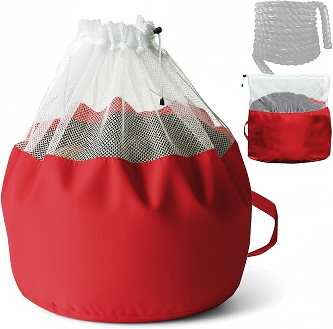 J Bryant Extra Large Battle Rope Storage Bag – Heavy-Duty Carry Sack for Training Ropes, Jump Ropes & Gym Accessories