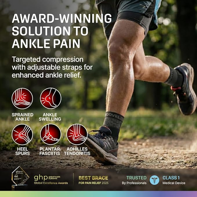 Modvel Ankle Brace for Women, Ankle Brace for Men, Ankle Support Compression Socks Foot Support Wrap, Sprained Ankle Sleeve, Achilles Tendonitis Brace, Plantar Fasciitis Relief, Foot Pain, Swelling