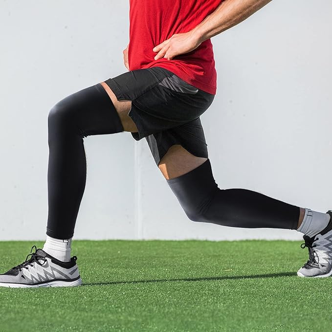 Skylety Leg Sleeves Compression Long Knee Sleeve UV Protect for Men Women Sport Basketball Football