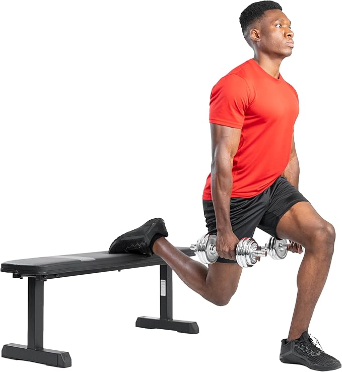 Sunny Health & Fitness Weight Bench for Heavy Duty Workouts, Exercise, Strength Training, Lifting and Home Gyms