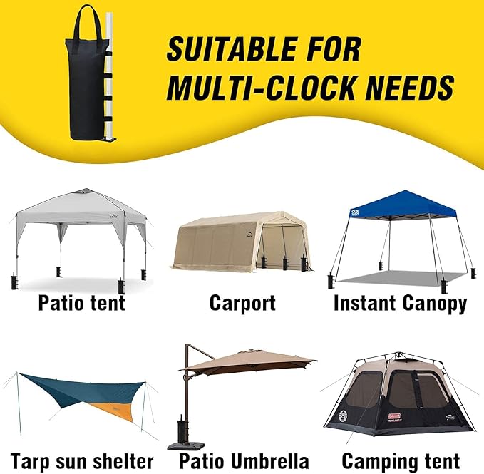 Canopy Weights Bag Leg Weight for Pop up Canopy Tent, Sand Bags for Patio Umbrella Instant Outdoor Sun Shelter,4pcs-Pack