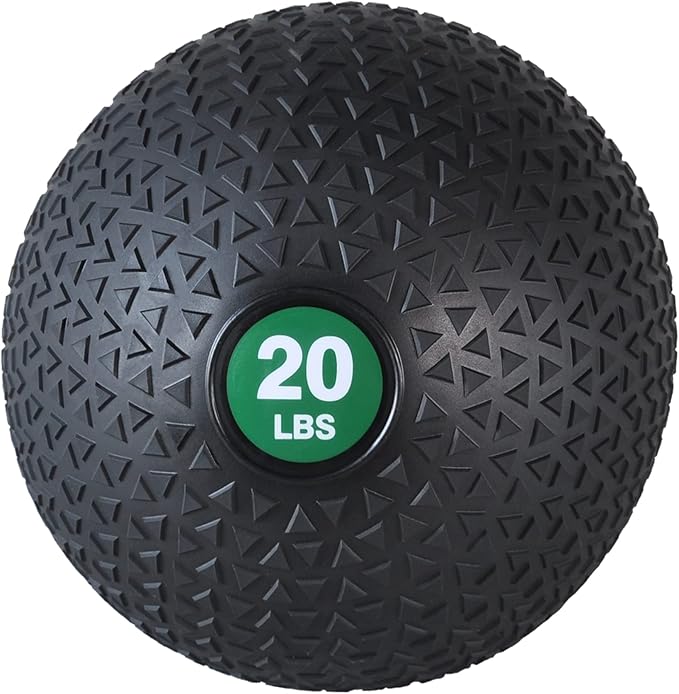 PRISP Weighted Medicine Slam Ball - Exercise Ball with Easy Grip Textured Surface