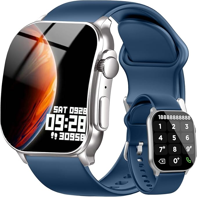 Poounur Smart Watches for Women, Smartwatch with Calls/Messages/Notifications, Fitness Tracker with 24/7 Heart Rate/Sleep Monitor, IP68 Waterproof Smartwatch for Android iOS
