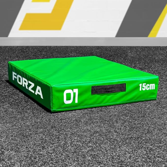 FORZA Plyometric Jump Box - Premium Soft Foam Exercise Step & Box Jump - 6in, 12in, 18in, 24in or Complete Set