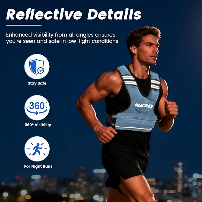 Adjustable Weighted Vest Woman Men, 6-12lb/12-18lb/20-32lb Weight Vest with 6 Ironsand Weights for Strength Training Rucking Running Walking Fitness Workout