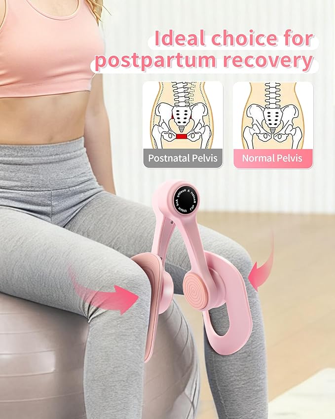 Thigh Trainer Kegel Exerciser - 360° Adjustable Thigh & Pelvic Floor Strengthener, Multi-Function Home Gym Equipment for Women's Inner Thigh, Hip, Leg and Arm Workouts