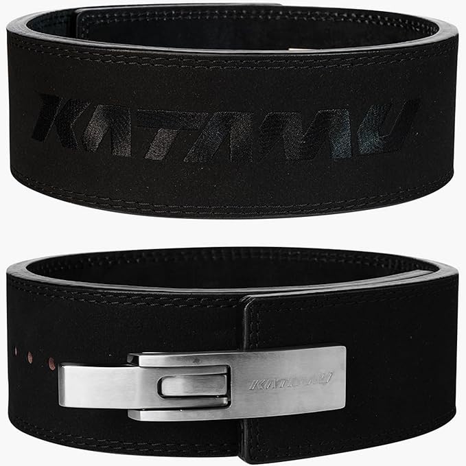 Katamu Premium 13mm Leather Weightlifting Belt - For Powerlifting, Weightlifting and Squat Lifting - Katamu Lever Belts