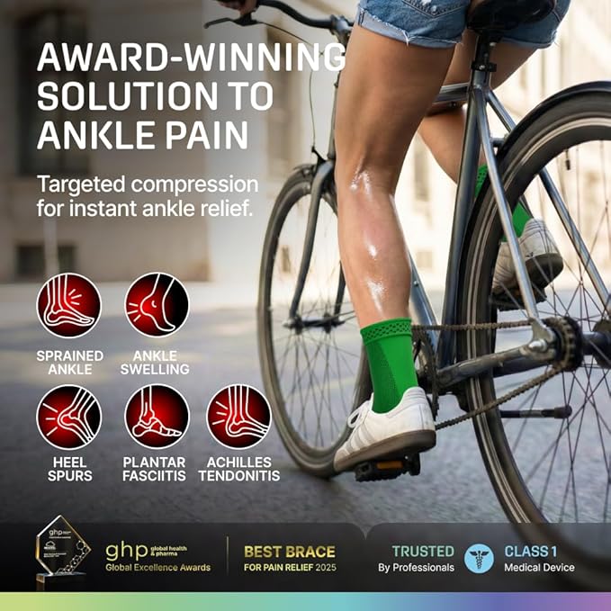 Modvel Ankle Brace for Women & Men - Compression Ankle Sleeve & Foot Brace, Right Left Ankle Support for Sprained Ankle, Achilles Tendonitis, Plantar Fasciitis Relief, Running Basketball Soccer