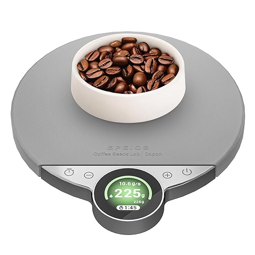 Cocinare Balance Pro Smart Coffee Scale with Timer and Water Flow Rate, Espresso Scale for Pour Over and Barista Brewing, Brew Assist Mode, 0.05g Precision, 3.5kg Digital Scale, App Control (Silver)