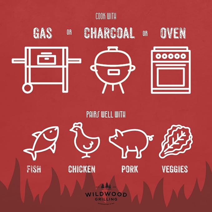 Wildwood Grilling Signature 5” x 11” Cedar Grilling Planks (2-Pack) - USA-Made & Sourced - Adds Delicate, Earthy Flavor to Food - 100% Natural Product for Fish, Seafood, Veggies & Fruit