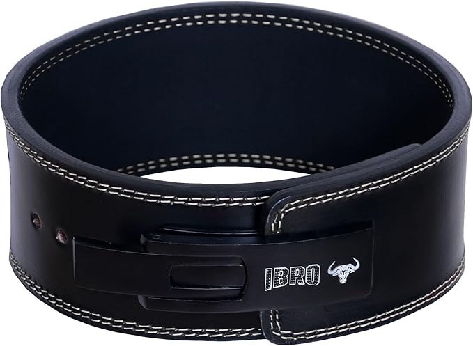 IBRO Powerlifting Lever Gym Belt – Power 8MM, 10MM or 13MM Extreme Heavy Duty Genuine Leather Belts - Squats Deadlifts Bodybuilding Weight Lifting IPF Power Lifting Strongman for Men