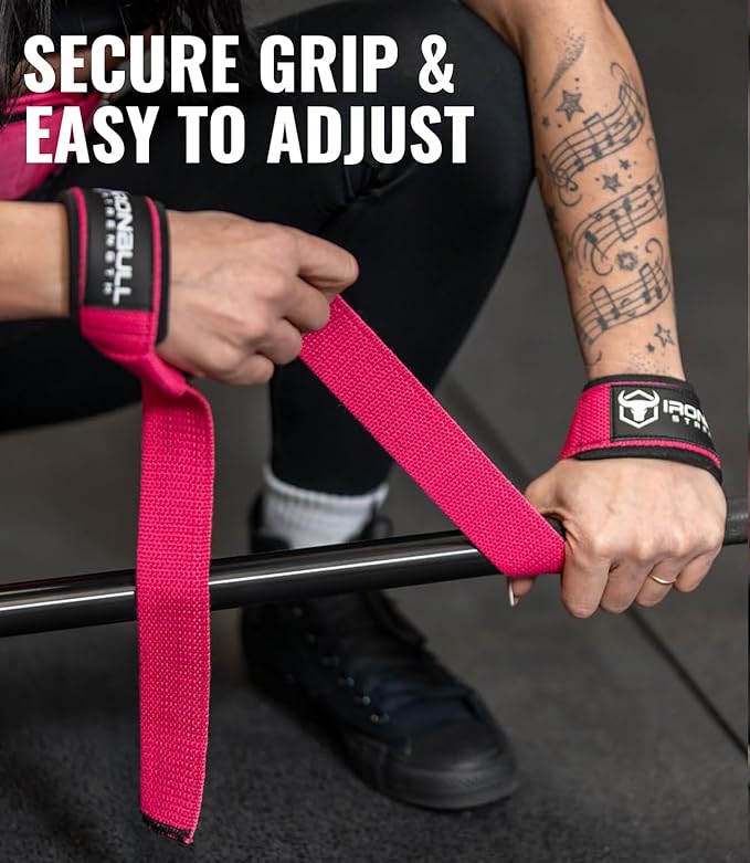 Lifting Wrist Straps for Weightlifting (1 Pair) – Padded Lifting Straps for Deadlifts, Powerlifting, Strength Training & Bodybuilding – Gym Straps for Men & Women