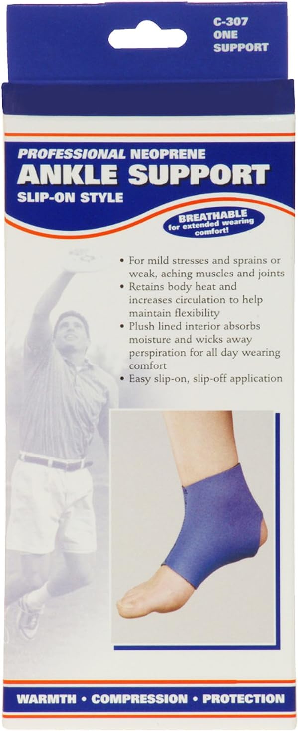 OTC Ankle Support, Slip-on Style, Neoprene, Large (Pack of 2)