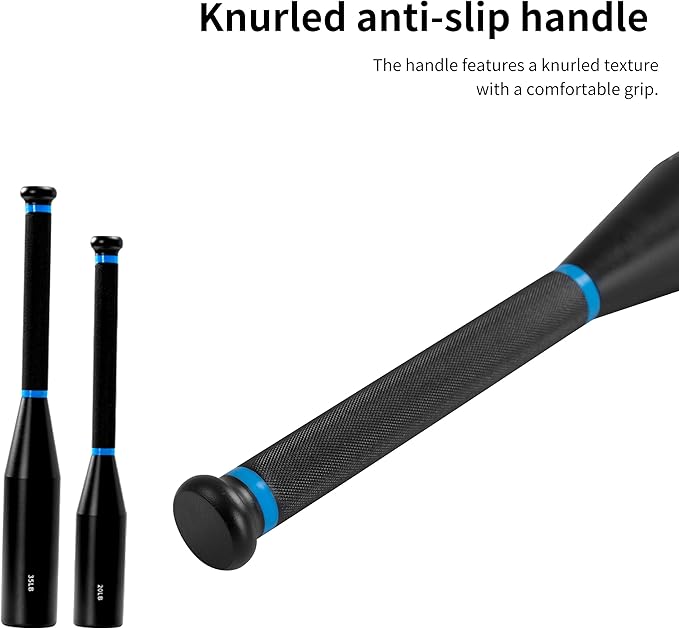 Adjustable Macebell & Pure Steel Barbell Set (6.5‑35 lbs) – 6‑in‑1 Indian Clubs & Barbell Kit for Full Body, Grip, Shoulder Training – Home Gym Strength Equipment with Anti‑Slip Grips