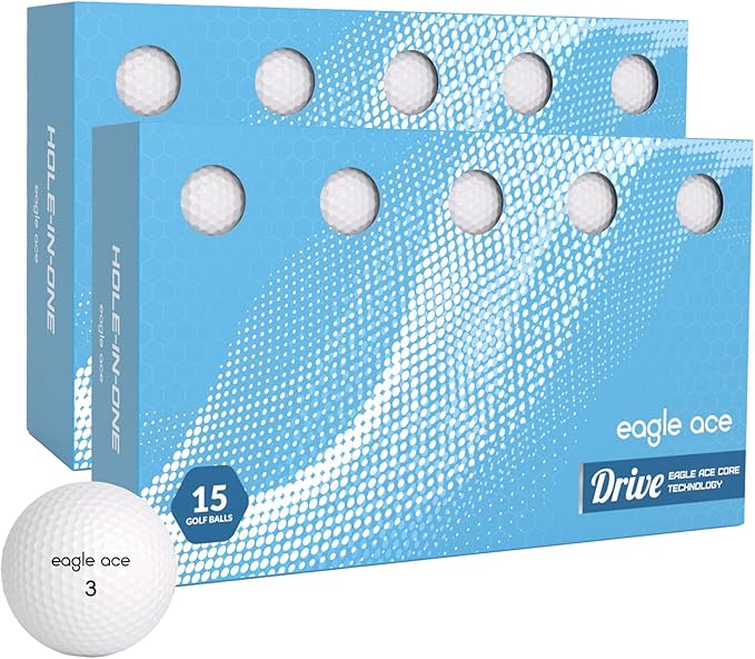 Eagle Ace™️ Drive Golf Balls-2 Layers-Maximum Distance,Optimal Spin Control (2024 Version
