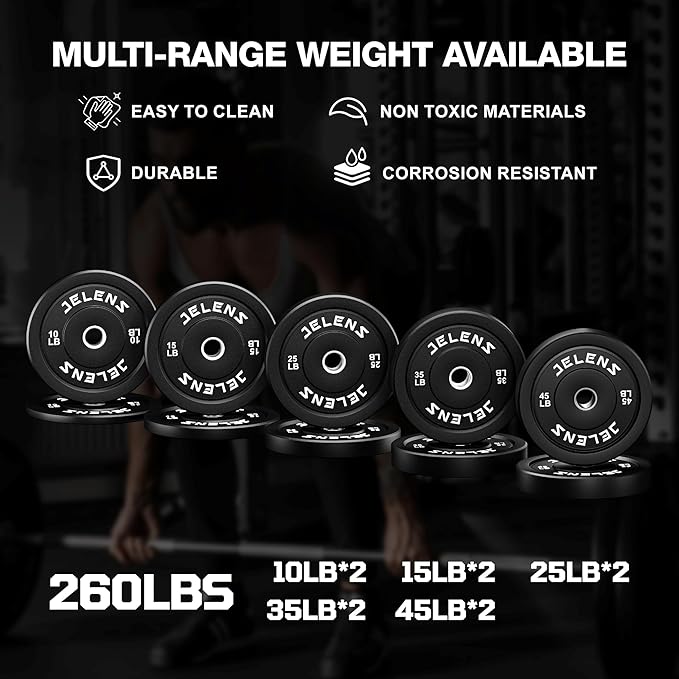 JELENS Smith Machine for Home Gym, Multi-Function M12 Power Cage with Cable Crossover System, Squat Rack with Smith Bar and More Attachment