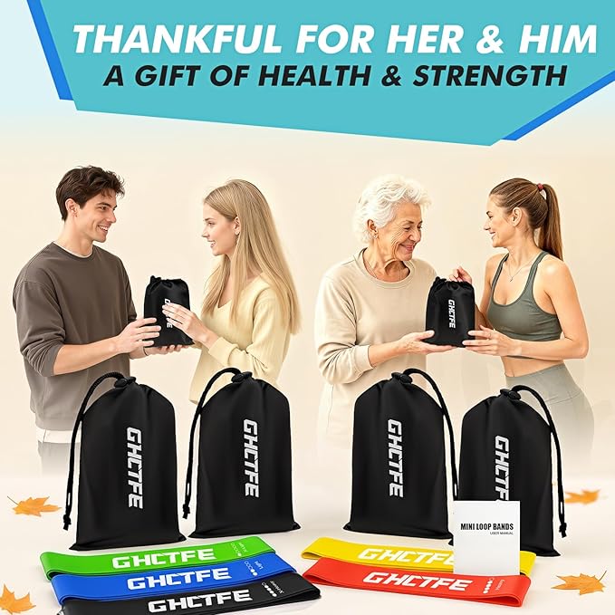 100PCS Resistance Bands Bulk Set for Group Fitness, Schools & Gyms – 20 Sets of 5-Level Natural Latex Loop Exercise Bands for Yoga, Pilates, Recovery & Team Gift Wellness Programs