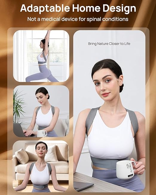 OFIR Upper Back Posture Corrector for Women, After-Work Sofa Reading Support, Twin-Pressure System Back Straightener Posture Brace For Women, 3D Diamond Breathable Cushioning,High-Elastic Straps