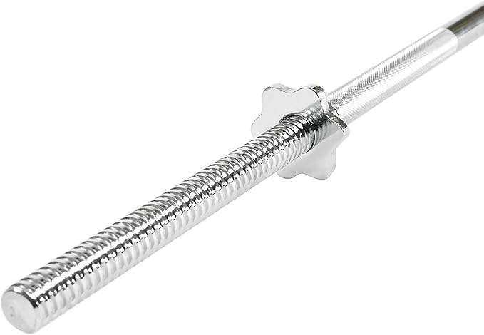 Sunny Health & Fitness 60-Inch Chrome Barbell Bar or High-Density Foam Barbell Pad – Strength Training Gear for Squats, Deadlifts, Hip Thrusts, Bench Press, Lunges & Full-Body Home Gym Workouts