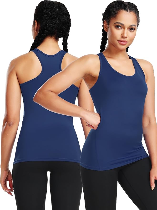NELEUS Women's 3 Pack Compression Base Layer Dry Fit Tank Top