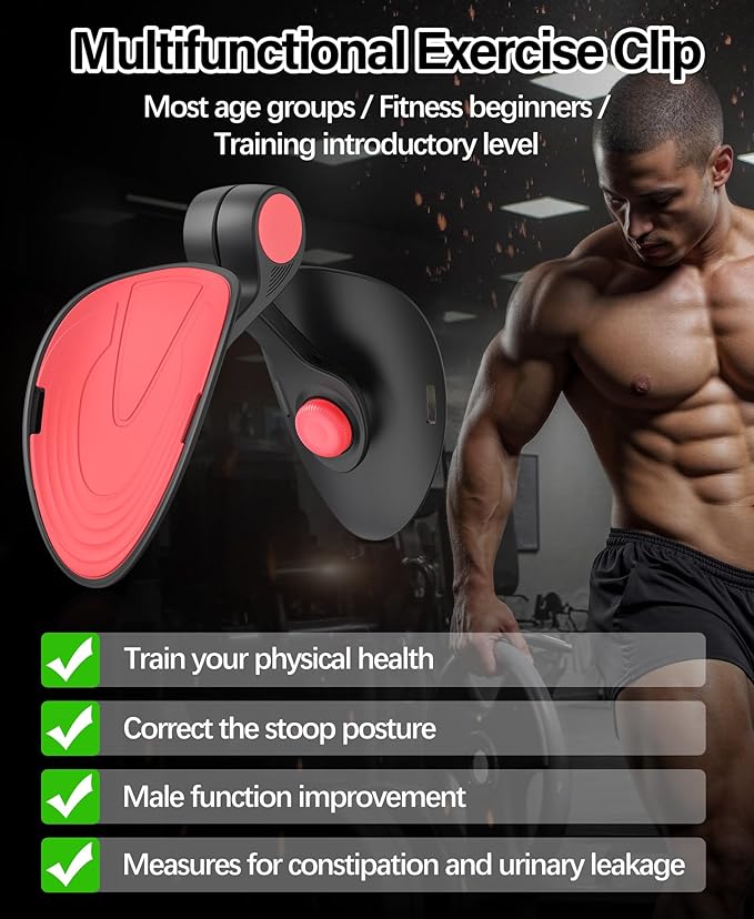 Tinrief Thigh Exerciser Kegel Exerciser, Pelvic Floor Trainer, Kegel Trainer for Postpartum Rehabilitation, Trimmer Inner Thigh, Thigh Toner Workout,