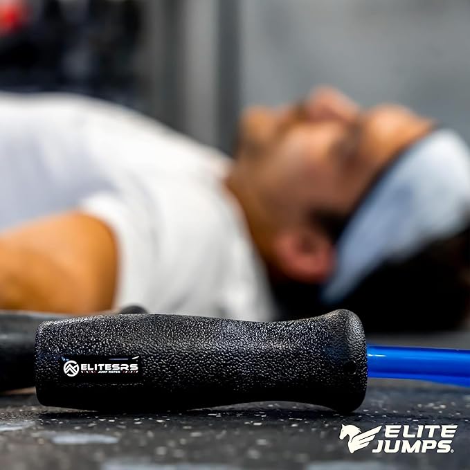 EliteSRS Jumps Premium Jump Rope Mat - Large Format Non Slip Mat - Home Workout Exercise Mat - Suitable for All Surfaces