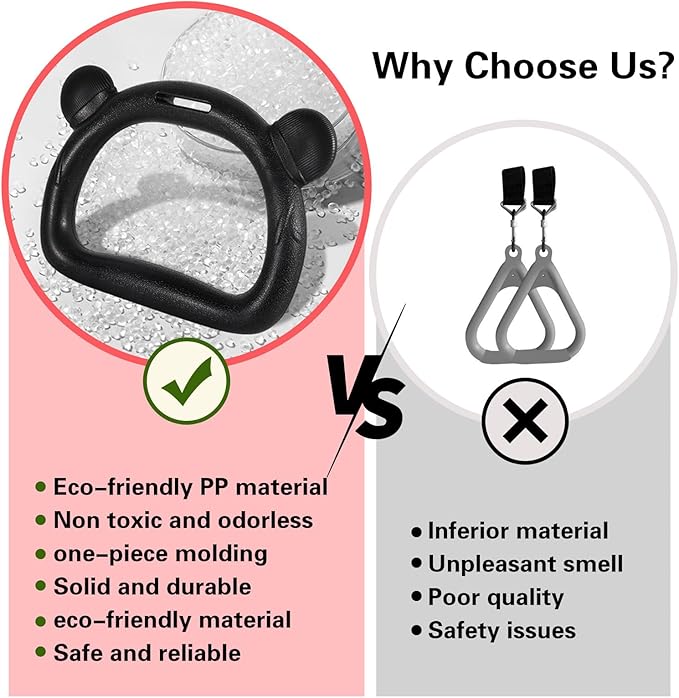 Kids Gymnastics Rings, Children's Home Gym Equipment, Children's Adjustable Strap Strength Training Rings, Pulling Rings for Physical Training