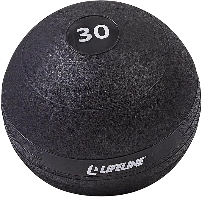 Lifeline Fitness Weighted Slam Ball - Easy to Grip Slam Ball for Home Gym and HIIT Workouts