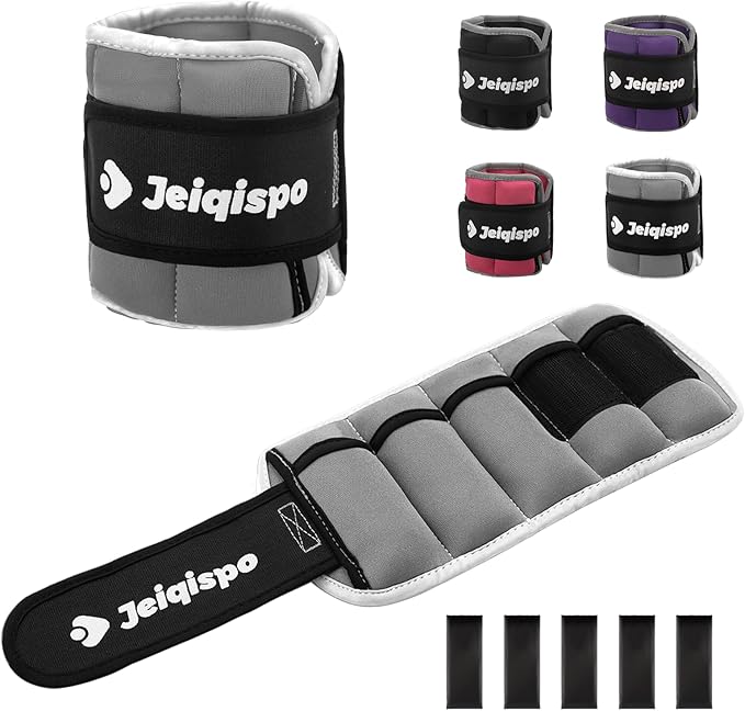 Adjustable Ankle Weights 1 Pair 2/4/6/8/10 LBS Wrist Leg Arm Weights for Women Men Kids,Strength Training with Removable Weight for Fitness Gym Workout Running Walking