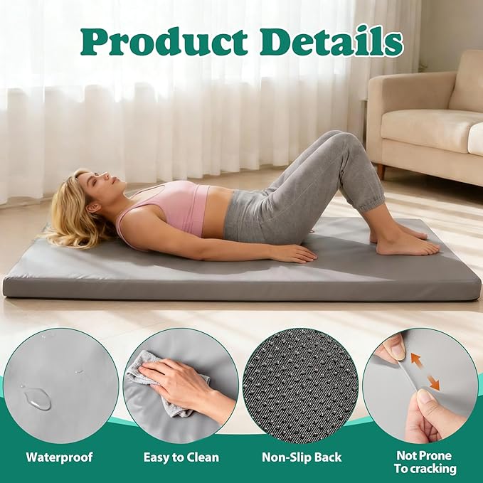 3 Inch Thick Yoga Mat 72 * 32 * 3 inch Extra Thick Exercise Mats Non-Slip Workout Mat for Pilates, Fitness, Gym, Stretching
