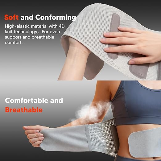 arboleaf Back Brace for Men & Women Lower Back - Heated Lumbar Support Belt with Heat Pad for Pain Relief, Office Work, Gym, Heavy Lifting Size XL (Waist 36"-39")