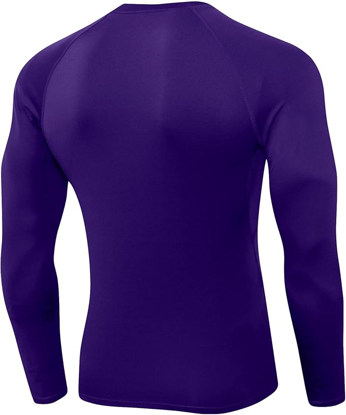 SPVISE 1 or 3 Pack Men's Compression Shirts Long Sleeve Workout Gym T-Shirt Running Top Cool Dry Sports Baselayer Undershirts