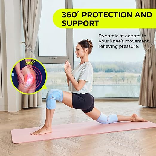 aoFIT Compression Knee Brace for Women & Men, 2 Pack AOCELL Knee Sleeve Support for Knee Joint Pain Relief, ACL, Meniscus Tear, Arthritis - Breathable for Workout, Running, Gym, Sports, Fitness XL