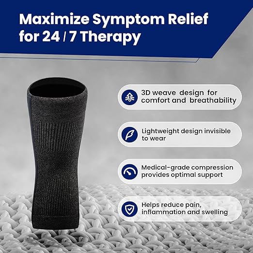 Galvaran Compression Knee Brace for Women & Men – Knee Support Sleeve for ACL, MCL, Meniscus Pain Relief, Joint Swelling & Injury Recovery | Skin-Friendly Anti-Slip Design | Daily Use & Sports