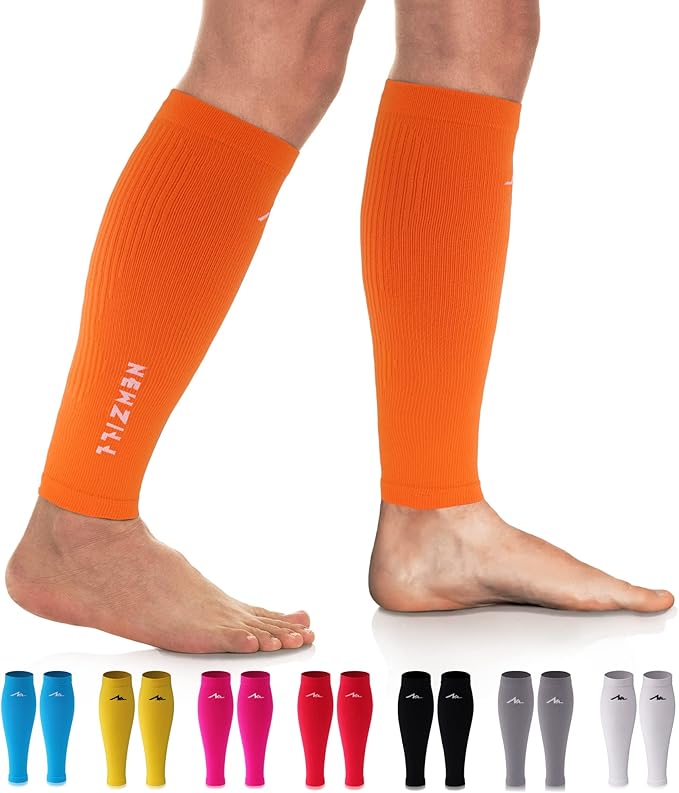 NEWZILL Compression Calf Sleeves (20-30mmHg) for Men & Women Perfect Option to Compression Socks for Running Travel Nursing