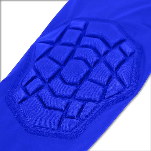 Knee Pads Wrestling Knee Sleeve Compression Leg Sleeves for Volleyball Basketball, Knee Compression Sleeve for Youth and Adult(Blue_XXL_2 Pcs)