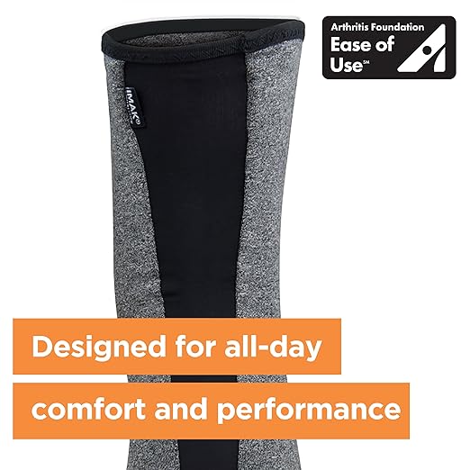 IMAK Brownmed Compression Arthritis Knee Sleeve - Knee Support Brace for Joint Pain, Circulation & Swelling Relief - Large
