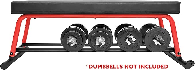 Sunny Health & Fitness Weight Bench for Heavy Duty Workouts, Exercise, Strength Training, Lifting and Home Gyms