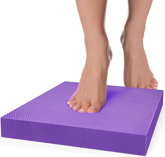 Balance Pad- Foam Balance Pad for Workout, Non-Slip & Water-Resistant Stability Trainer Mat, Soft TPE Exercise Foam Mat for Rehabilitation Stability,Physical Therapy,Fitness,Yoga (15.7" * 13" * 2")