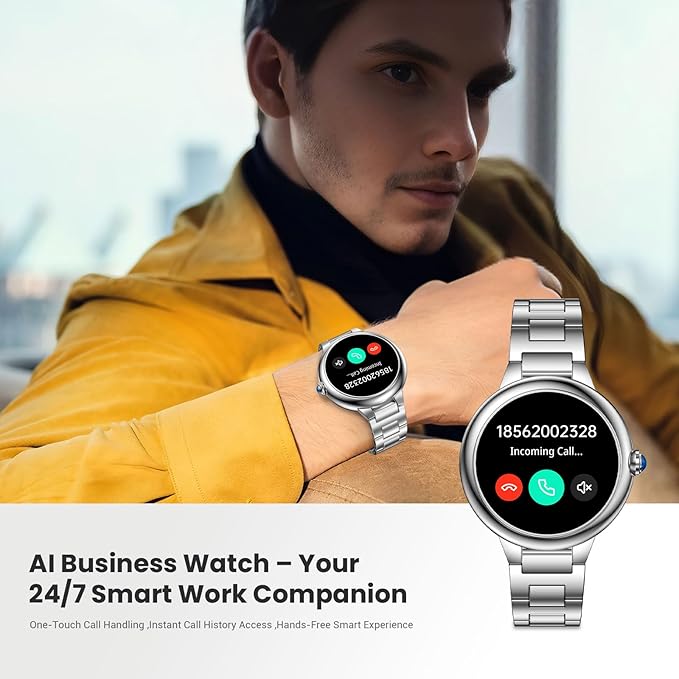 SOUYIE 2026 DA GPT Smart Watch for Women, 1.19" AMOLED Display, AI Customizable Watch Face, Heart Rate, Sleep Monitor, 107 Sports Modes Fitness Tracker, Compatible with iOS & Android