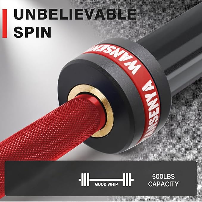 7FT Olympic Barbell 45lb,28MM 2 Inch Olympic Bar for 500/700lbs Capacity with No. 45 Steel,Olympic Weight Bars for Lifting,CrossFit,Bench Press,Deadlift,Squats,Strength Training bars